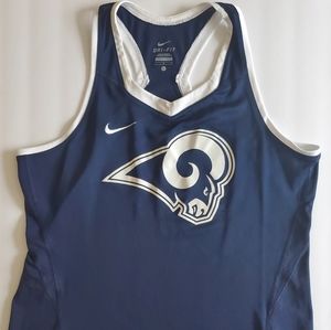 Nike NFL Los Angeles Rams dri fit tank top large